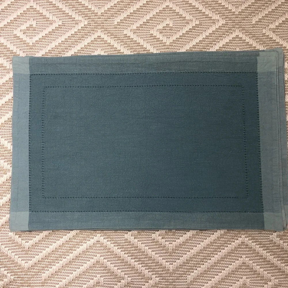 Pottery Barn Placemats Set of 9 Robin's Egg Blue Bundle